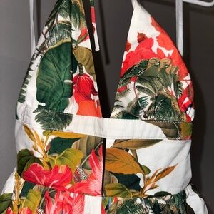 Gianni Bini Floral Maxi Dress - Green, Red, White